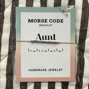 Morse Code 'Aunt' Bracelet